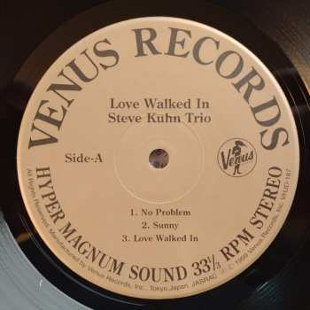 LP Steve Kuhn Trio: Love Walked In = 忍びよる恋 LTD