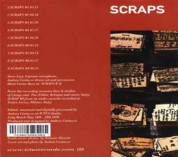 CD Steve Lacy: Scraps