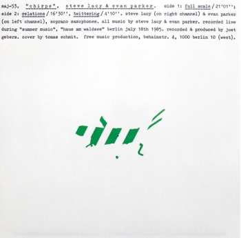 Album Evan Parker: Chirps