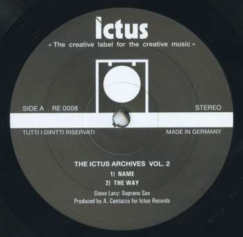 LP Steve Lacy: The Ictus Archives Vol. 2