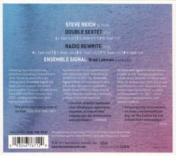 CD Steve Reich: Double Sextet / Radio Rewrite