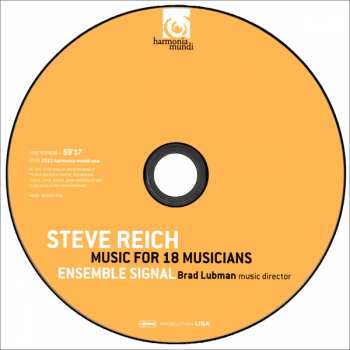 CD Steve Reich: Music For 18 Musicians