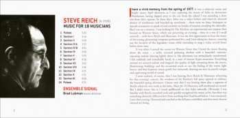 CD Steve Reich: Music For 18 Musicians
