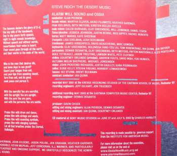 CD Steve Reich: Tehillim / The Desert Music