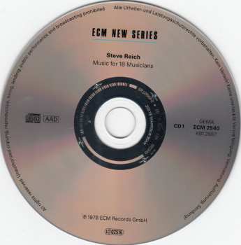 3CD/Dobozkészlet Steve Reich: The ECM Recordings LTD