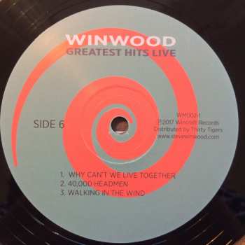 4LP Steve Winwood: Greatest Hits Live