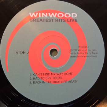 4LP Steve Winwood: Greatest Hits Live