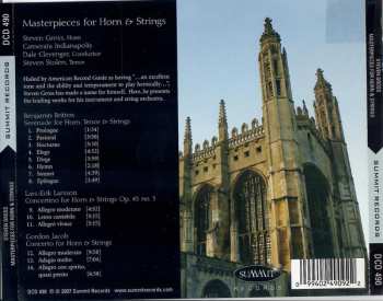 CD Benjamin Britten: Masterpieces For Horn & Strings