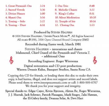 CD Steven Halpern: Initiation - Inside The Great Pyramid
