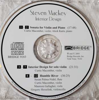 CD Steven Mackey: Interior Design