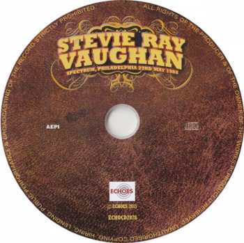 CD Stevie Ray Vaughan & Double Trouble: Spectrum, Philadelphia May 23rd 1988