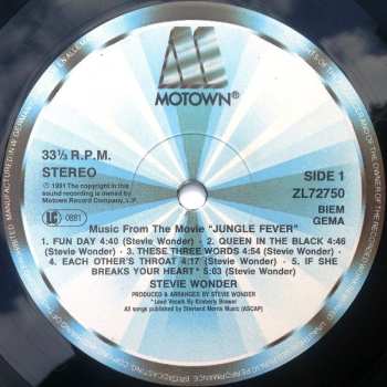 LP Stevie Wonder: Jungle Fever - Music From The Movie