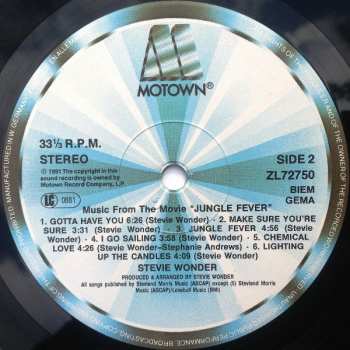 LP Stevie Wonder: Jungle Fever - Music From The Movie