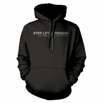 Merch Stiff Little Fingers: Kapucnis felső Inflammable Material