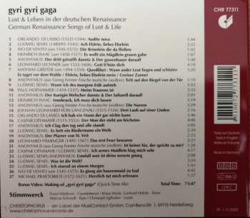CD Stimmwerck: Gyri Gyri Gaga (Lust Und Leben In Der Deutschen Renaissance) (German Renaissance Songs Of Lust And Life)