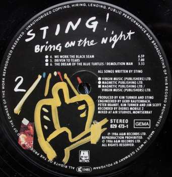 2LP Sting: Bring On The Night