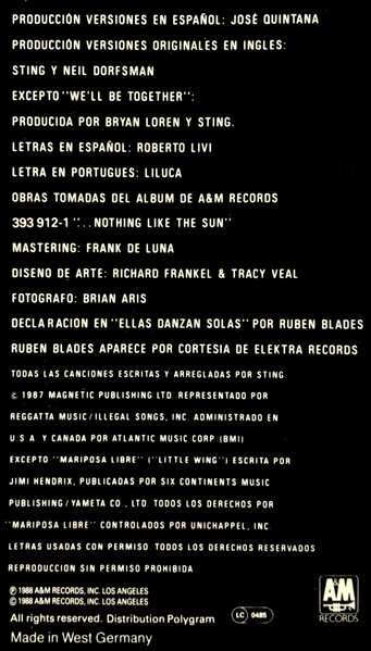 LP Sting: ...Nada Como El Sol (Selecciones Especiales En Espanol Y Portugues)