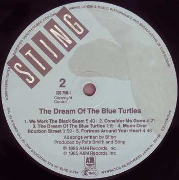 LP Sting: The Dream Of The Blue Turtles