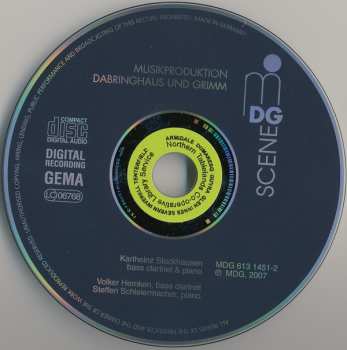 CD Karlheinz Stockhausen: Bass Clarinet & Piano