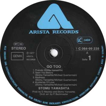 LP Stomu Yamashta's Go: Go Too