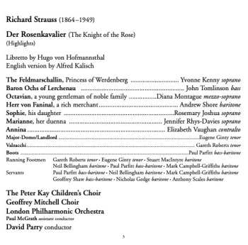 CD Richard Strauss: Der Rosenkavalier (Highlights)