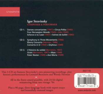 3CD/Dobozkészlet Igor Stravinsky: Composer & Performer - Vol. III