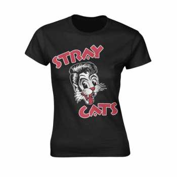 Merch Stray Cats: Póló Női Cat Logo Stray Cats