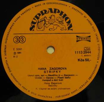 LP Hana Zagorová: Střípky