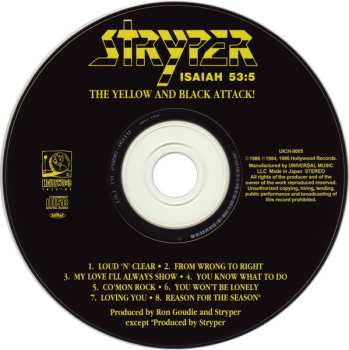 CD Stryper: The Yellow And Black Attack = イエロー・アンド・ブラック・アタック LTD