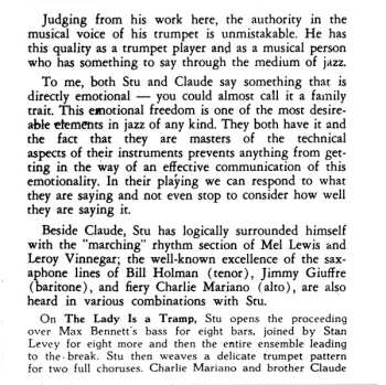 CD Jimmy Giuffre: Stu Williamson Plays - The Bethlehem Years