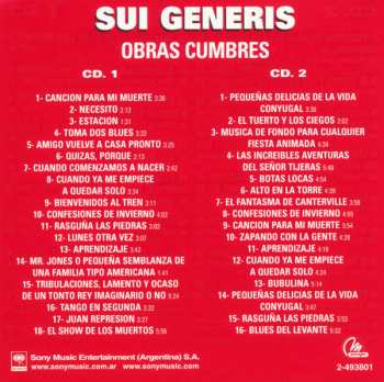 2CD Sui Generis: Obras Cumbres