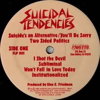 LP Suicidal Tendencies: Suicidal Tendencies CLR