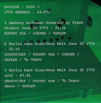 6CD/Dobozkészlet Suicide: Live 1977-1978 LTD