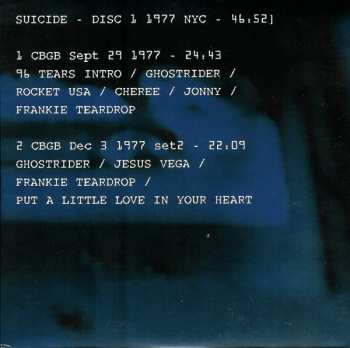 6CD/Dobozkészlet Suicide: Live 1977-1978 LTD