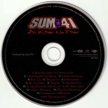 CD Sum 41: All Killer No Filler