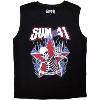 Merch Sum 41: Tank Póló All Killer No Filler Skeleton