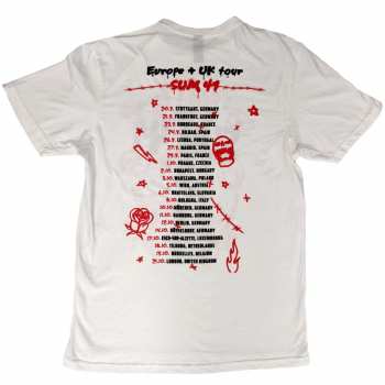 Merch Sum 41: Sum 41 Unisex T-shirt: Sketches European Tour 2022 (back Print) (ex-tour) (medium) M