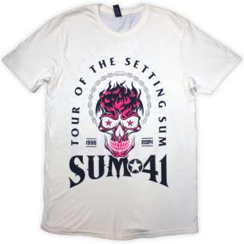 Merch Sum 41: Póló Tour '24 Pink Skull