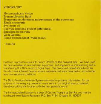 CD Sun Ra: Monorails And Satellites