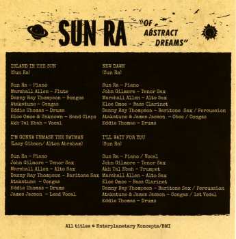 CD Sun Ra: Of Abstract Dreams