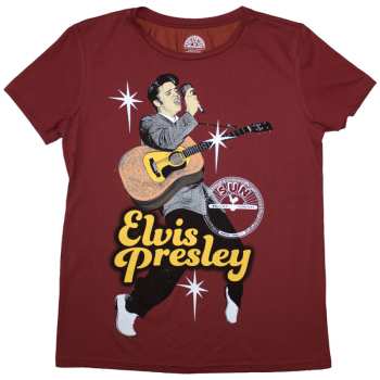 Merch Sun Records: Női Póló Elvis Mic