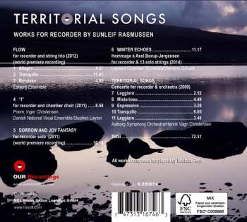 SACD DR Vokalensemblet: Territorial Songs (Works For Recorder By Sunleif Rasmussen)
