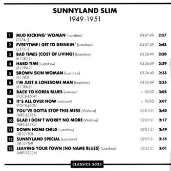 CD Sunnyland Slim: The Chronological Sunnyland Slim 1949-1951
