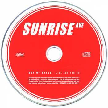 CD/DVD Sunrise Avenue: Out Of Style - Live Edition
