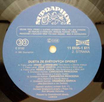 LP Jacques Offenbach: Dueta Ze Světových Operet