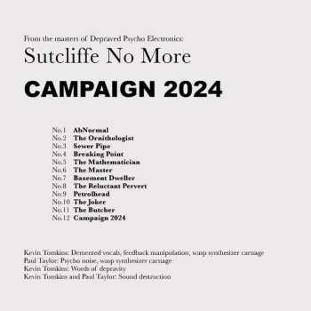 CD Sutcliffe No More: Campaign 2024