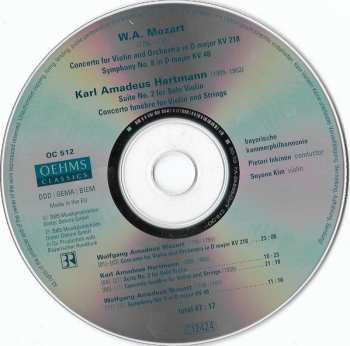 CD Suyoen Kim: Suyoen Kim Performs Mozart & Hartmann (debut)