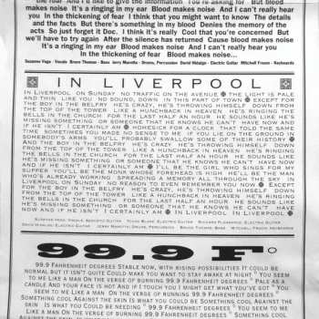 CD Suzanne Vega: 99.9F°