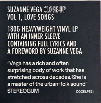 LP Suzanne Vega: Close-Up Vol 1, Love Songs