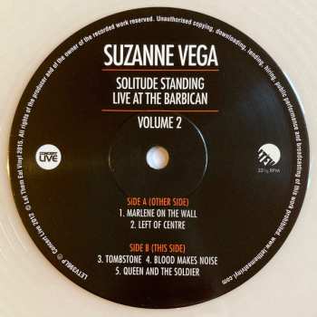 LP Suzanne Vega: Solitude Standing - Live at The Barbican - Volume 2 CLR